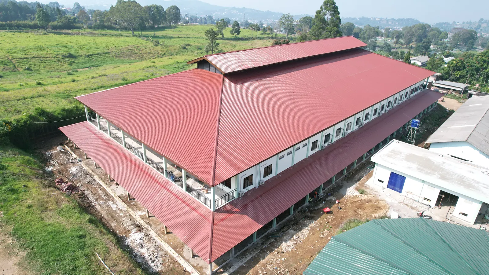 Foto udara proyek Kandang Kuda Denkavkud Parongpong, Lembang, Bandung